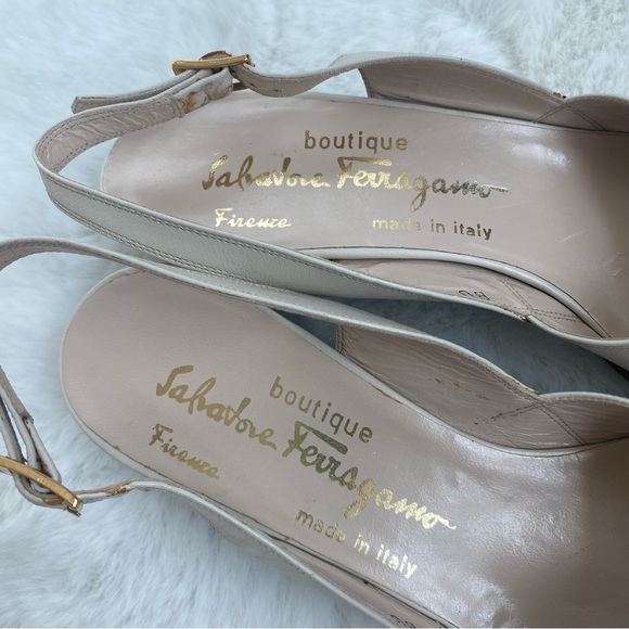 Salvatore Ferragamo Slingback Open Toes Sandals | 6-1/2 - Picture 2 of 10